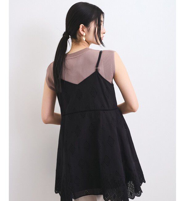 VIS「カットワークレースキャミミニワンピース」|ワンピース|