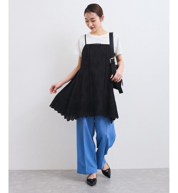 VIS「カットワークレースキャミミニワンピース」|ワンピース|