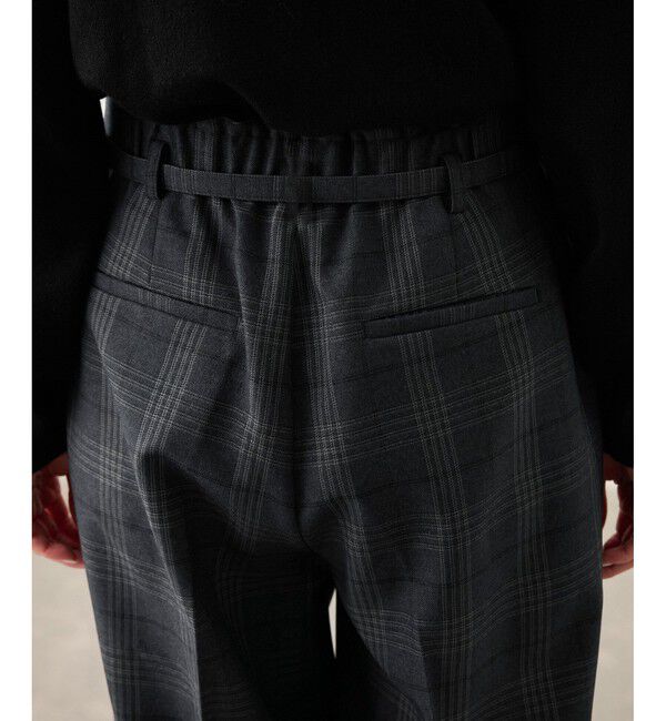 Rope&rsquo;Picnic「裏起毛無地＆チェックアソートワイドパンツ/防シワ」|チノ|