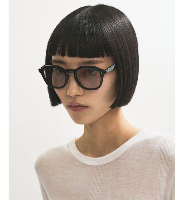 ADAM ET ROPE'「クラウンパントセルフレームUVカットグラス」|サングラス|ブラック(01)