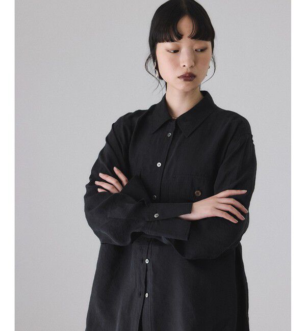 ADAM ET ROPE'「キュプラシアーポケットシャツ」|シャツ・ブラウス|