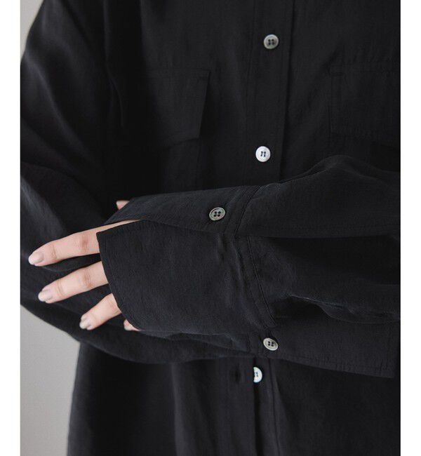 ADAM ET ROPE'「キュプラシアーポケットシャツ」|シャツ・ブラウス|