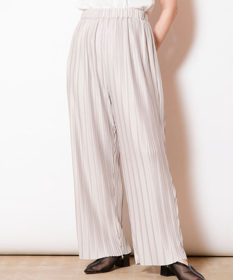  「ランダムプリーツテーパードパンツ」|その他|L .GRAY