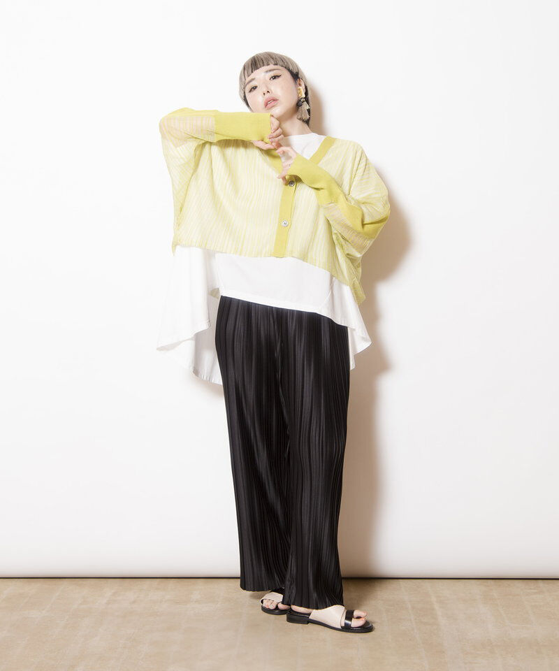  「ランダムプリーツテーパードパンツ」|その他|