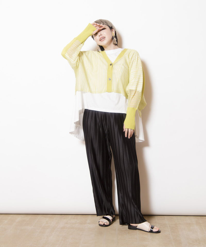  「ランダムプリーツテーパードパンツ」|その他|