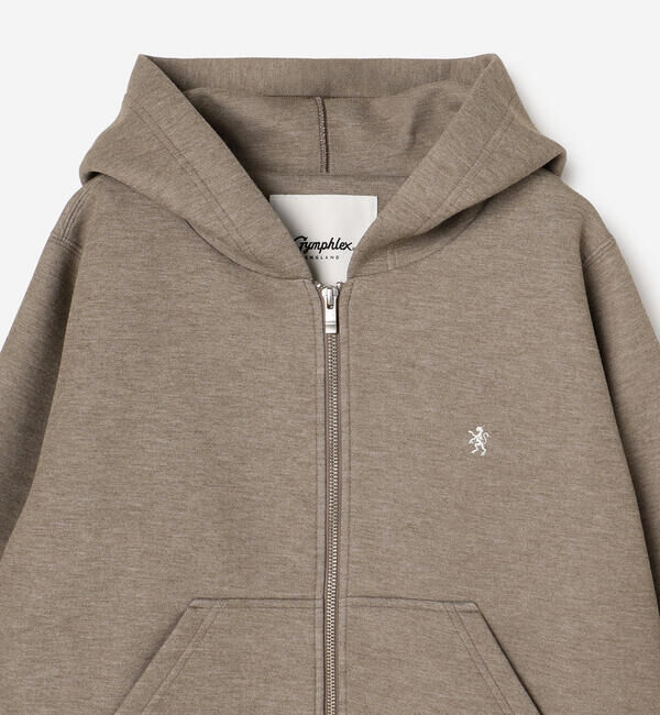 GYMPHLEX「Gymphlex | ダンボールニット ジップフードジャケット WOMEN」|パーカー|