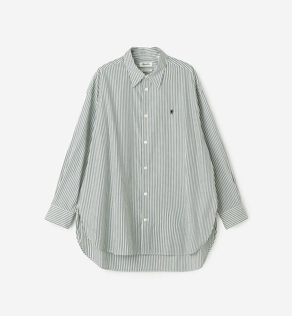 GYMPHLEX「Gymphlex | マルチストライプ レギュラーカラーチュニックシャツ WOMEN」|シャツ・ブラウス|