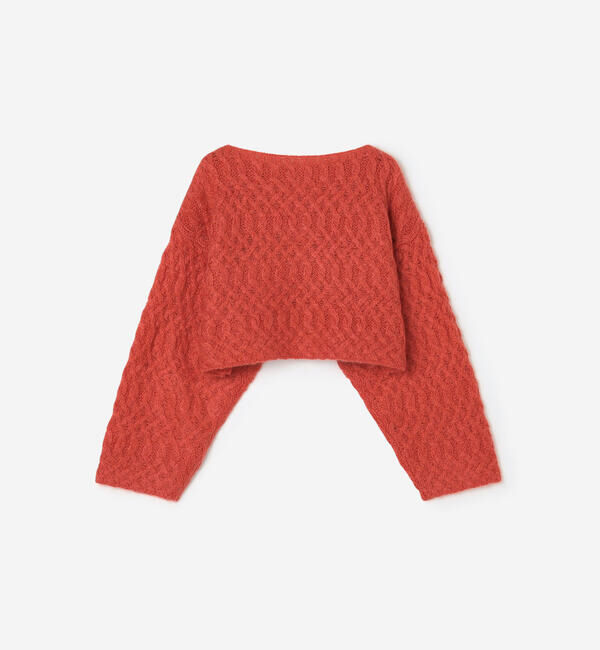  「WALANCE | ウールモヘア クロップドカーディガン WOMEN」|ニット・セーター|