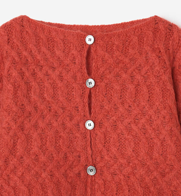  「WALANCE | ウールモヘア クロップドカーディガン WOMEN」|ニット・セーター|