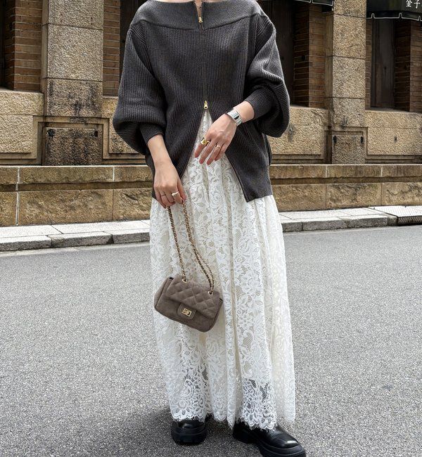  「フロントジップニット」|ニット・セーター|