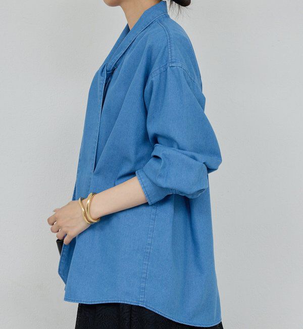  「デニムボウタイブラウス」|シャツ・ブラウス|