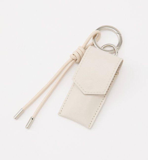  「【再値下げ】リップポーチ付きレザーチャーム」|チャーム・キーホルダー|