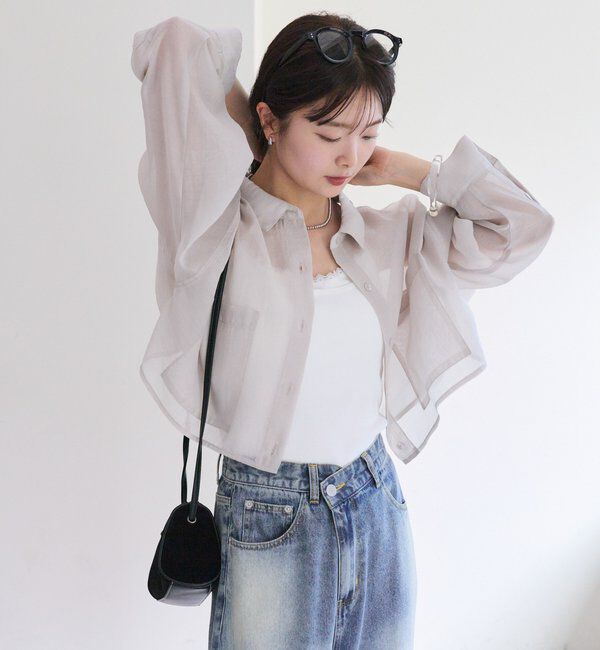  「シアーショートシャツ」|シャツ・ブラウス|