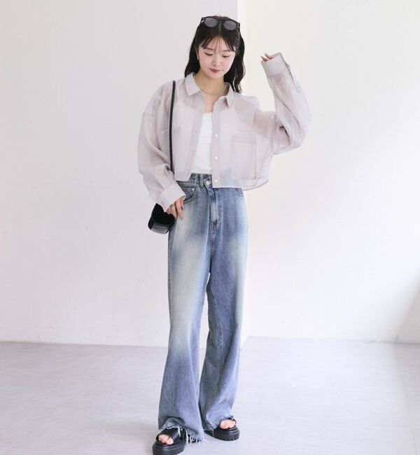  「シアーショートシャツ」|シャツ・ブラウス|