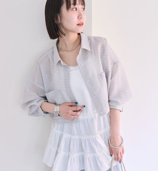  「シアーショートシャツ」|シャツ・ブラウス|