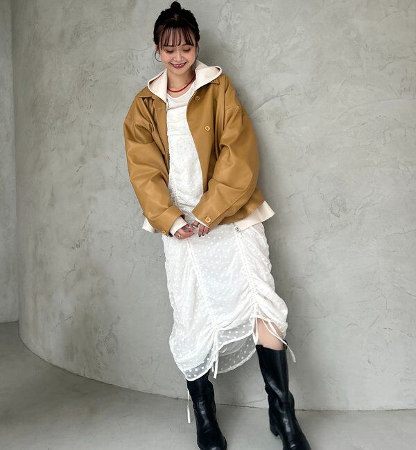  「【＠akane__11.1企画】ドロストフラワーキャミワンピース」|ワンピース|