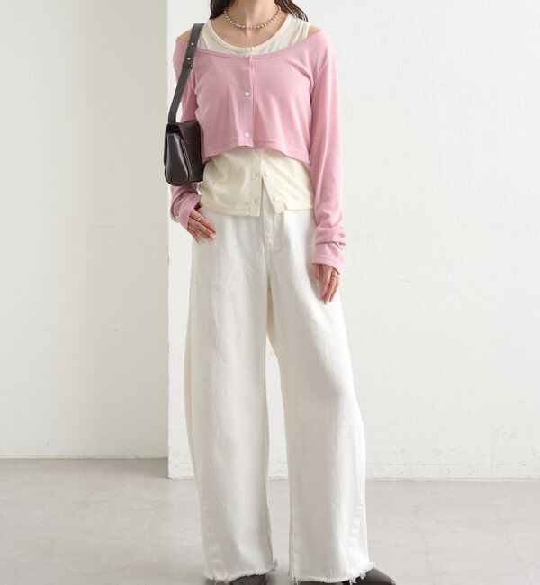  「配色レイヤードロングTシャツ」|Tシャツ・カットソー|