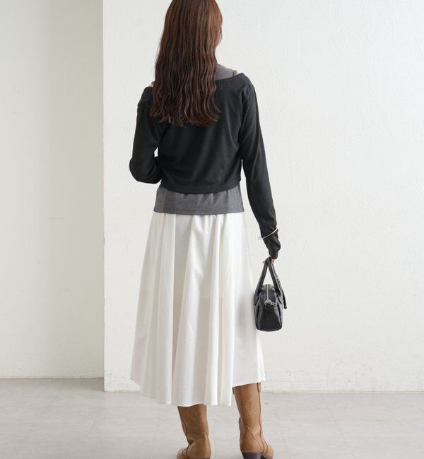  「配色レイヤードロングTシャツ」|Tシャツ・カットソー|