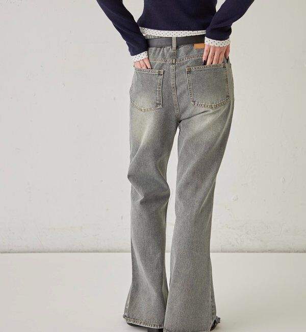  「DENIM TIGHT FLARE PANTS」|デニム|