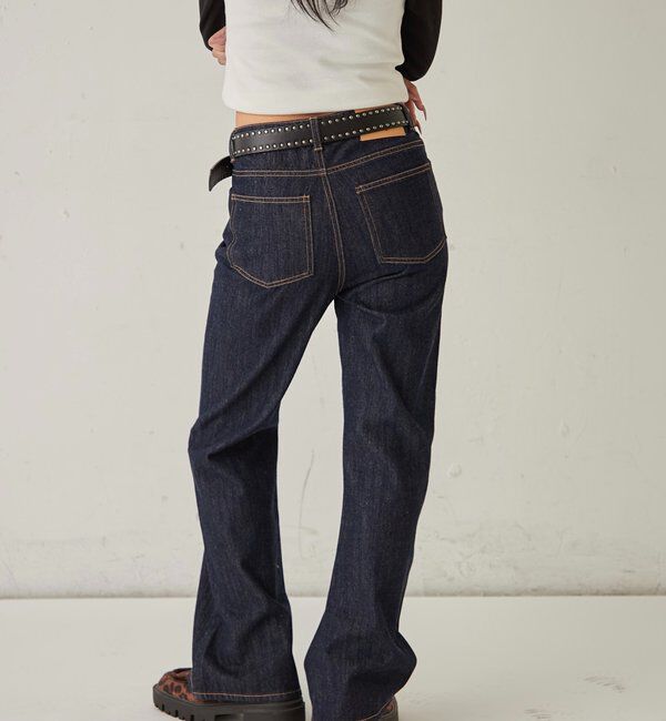  「DENIM TIGHT FLARE PANTS」|デニム|