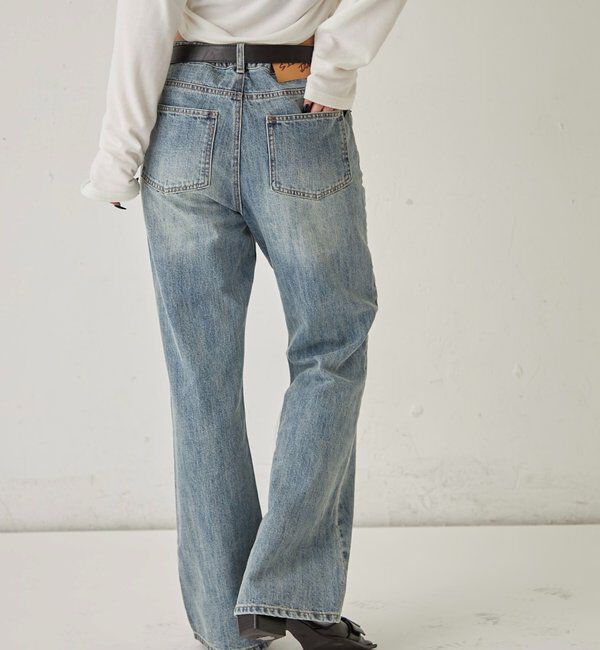  「DENIM TIGHT FLARE PANTS」|デニム|