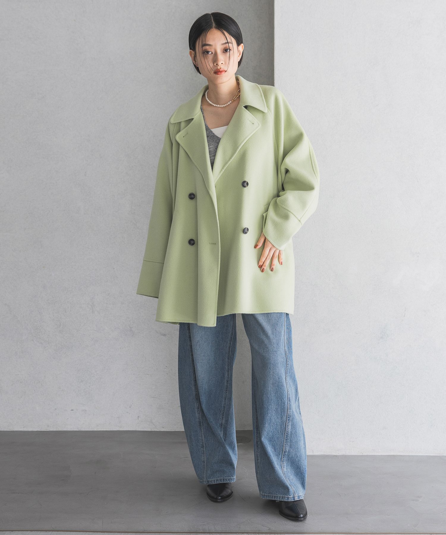 【数回使用美品】A part by カシープミドルジャケットコート WEB限定】カシープミドルジャケットコート（A part by ）｜ルミネの