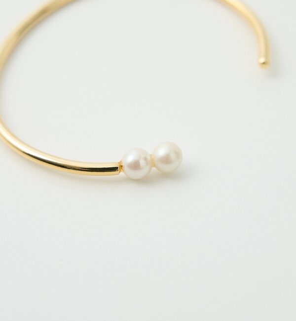 collex「【dignif】【金属アレルギー対応】ツインパールバングル」|ブレスレット・バングル|