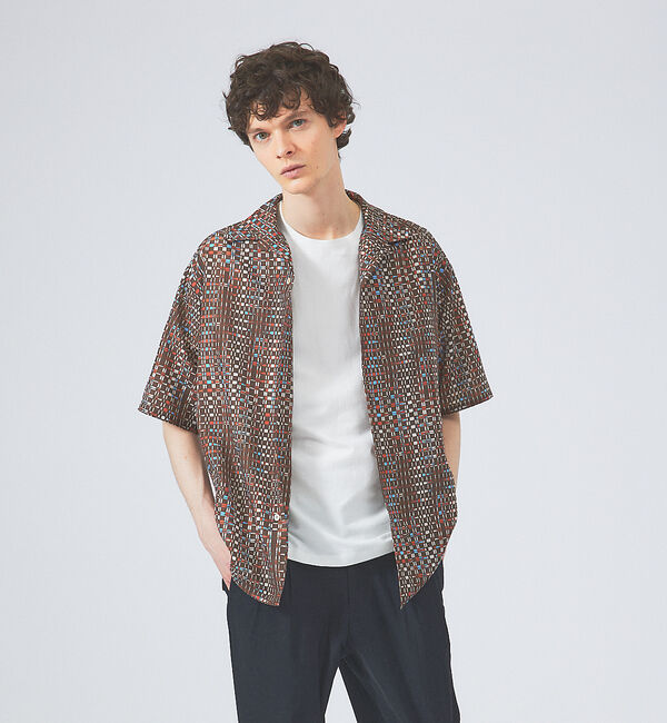 ABAHOUSE「【セットアップ対応】LONGCHAMP 2WAY オープンカラー 半袖 シャツ」|シャツ・ブラウス|