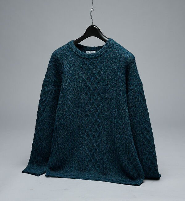 ABAHOUSE「WOOL MIX メランジシャギー アランニット」|ニット・セーター|