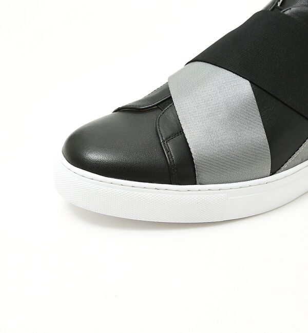 alfredoBANNISTER「【ELASTIC TRAINER】ベルトライン切替 スリッポン/スニーカー」|スニーカー|