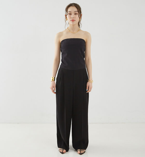 Rouge vif「パット付きベアトップサロペット」|オールインワン|