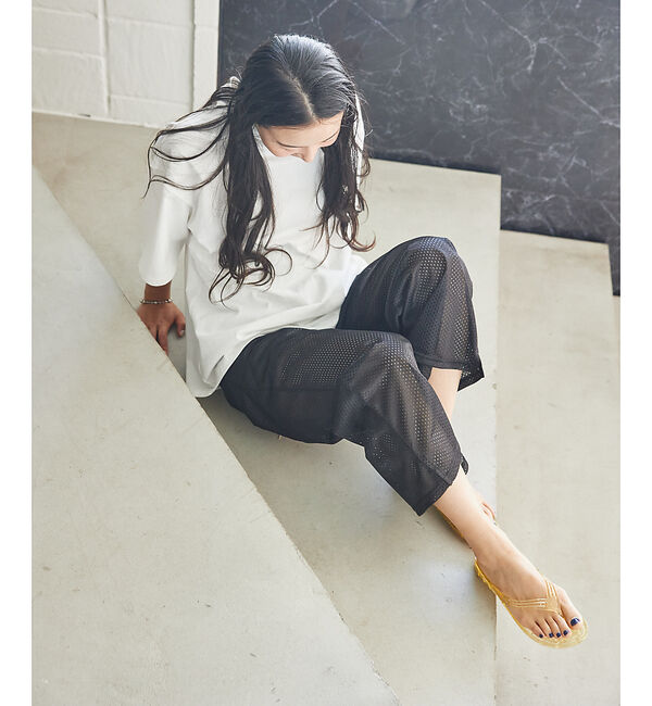 Rouge vif「別注【LAROUTE &times; GYOSAN】ロゴプリント ギョサン / ビーチサンダ」|サンダル|