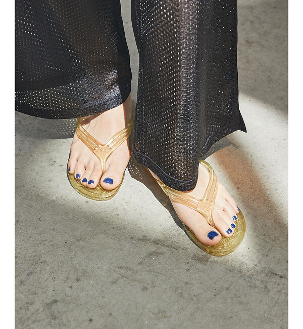 Rouge vif「別注【LAROUTE &times; GYOSAN】ロゴプリント ギョサン / ビーチサンダ」|サンダル|