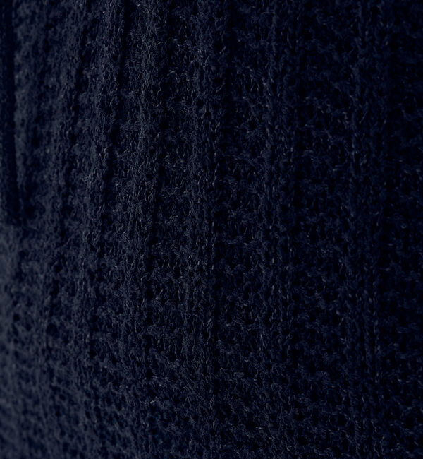 Rouge vif「麻混ニットレースアップベスト」|ニット・セーター|