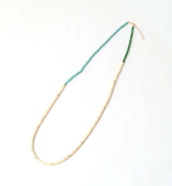 qualite「シェルビーズロングネックレス」|ネックレス|