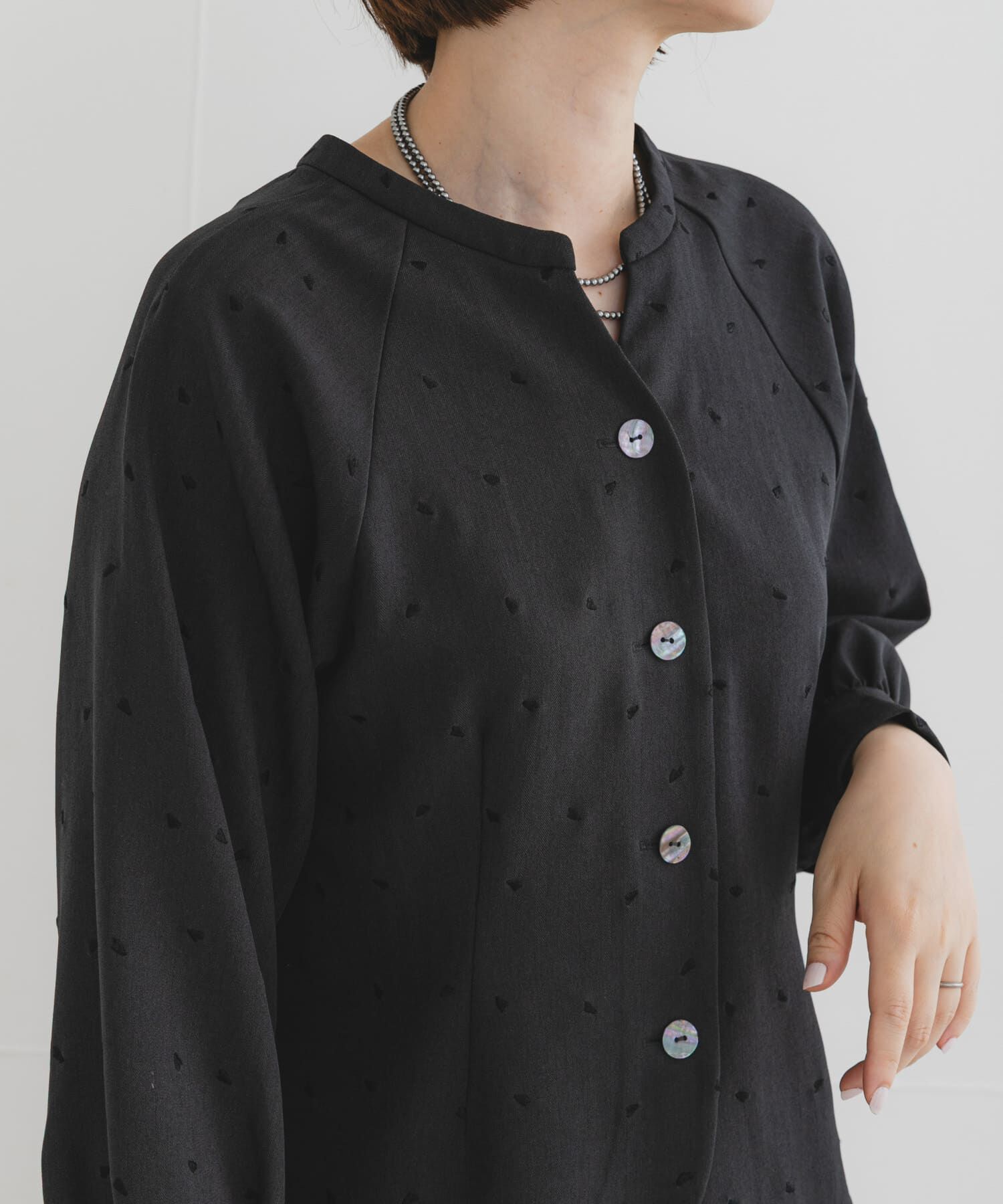 URBAN RESEARCH ROSSO「F by ROSSO　ハート刺繍2WAYブラウス」|シャツ・ブラウス|