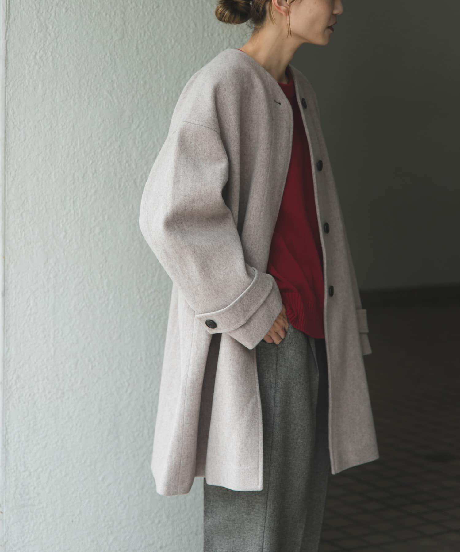 FORK&SPOON　ウールノーカラーコート BEIGE FORK&SPOON ウールノーカラーコート（URBAN RESEARCH DOORS）｜ルミネ