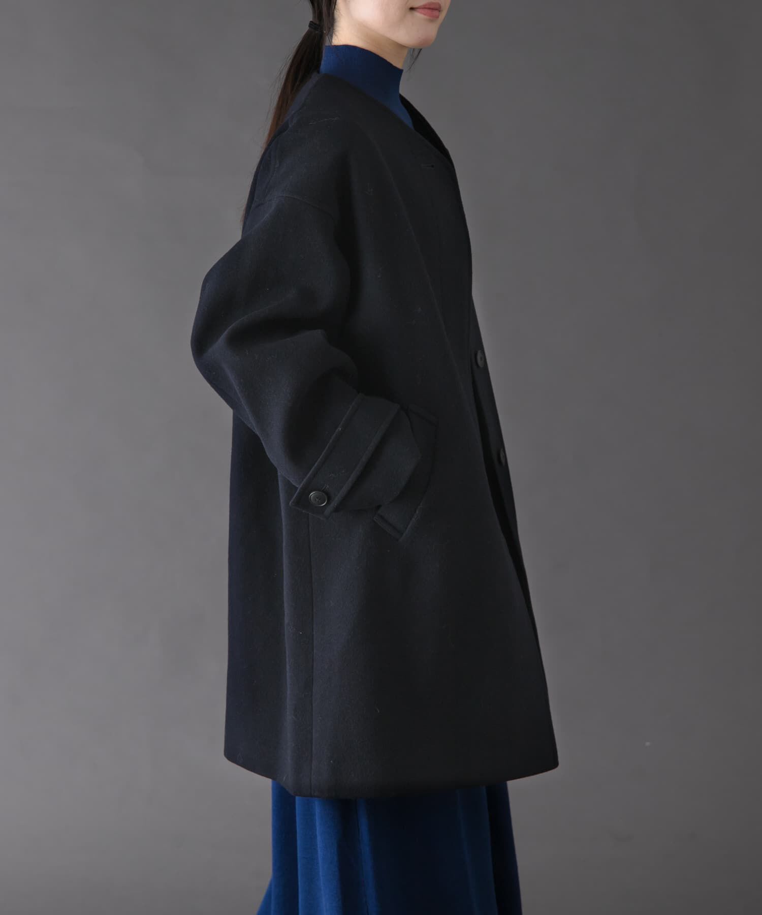 FORK&SPOON ウールノーカラーコート（URBAN RESEARCH DOORS）｜ルミネ