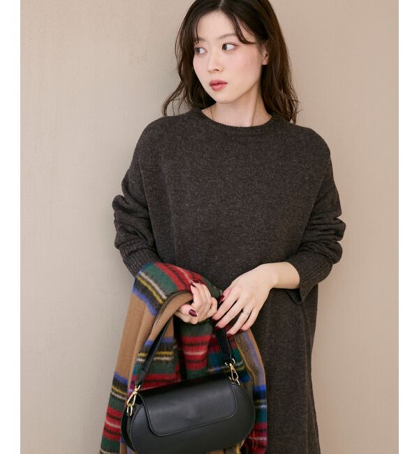  「ネックが選べるニットワンピース」|ワンピース|