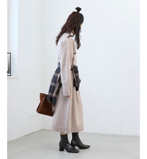  「ネックが選べるニットワンピース」|ワンピース|