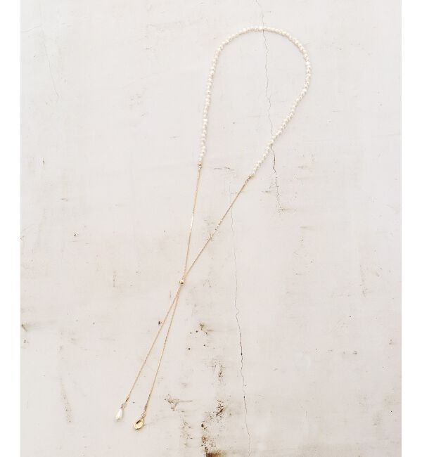 「パールスライドロングネックレス」|ネックレス|