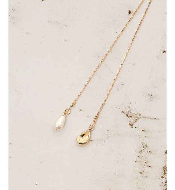  「パールスライドロングネックレス」|ネックレス|