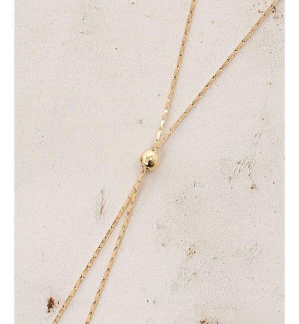  「パールスライドロングネックレス」|ネックレス|