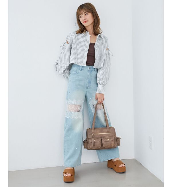  「オープンショルダーショートシャツ」|シャツ・ブラウス|