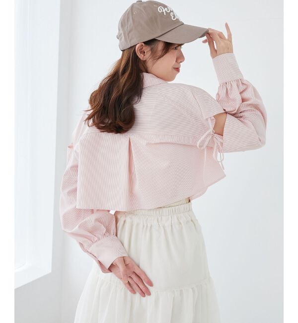  「オープンショルダーショートシャツ」|シャツ・ブラウス|
