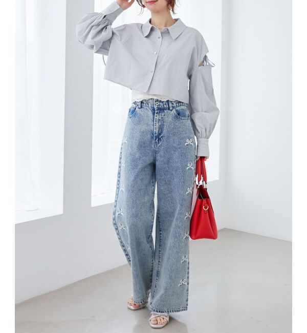  「オープンショルダーショートシャツ」|シャツ・ブラウス|