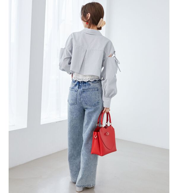  「オープンショルダーショートシャツ」|シャツ・ブラウス|