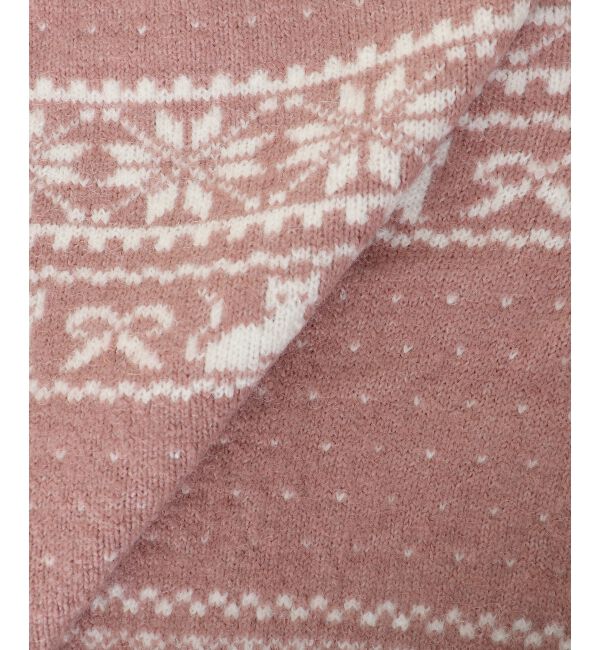  「襟付きネコチャンジャカードカーデ」|カーディガン|