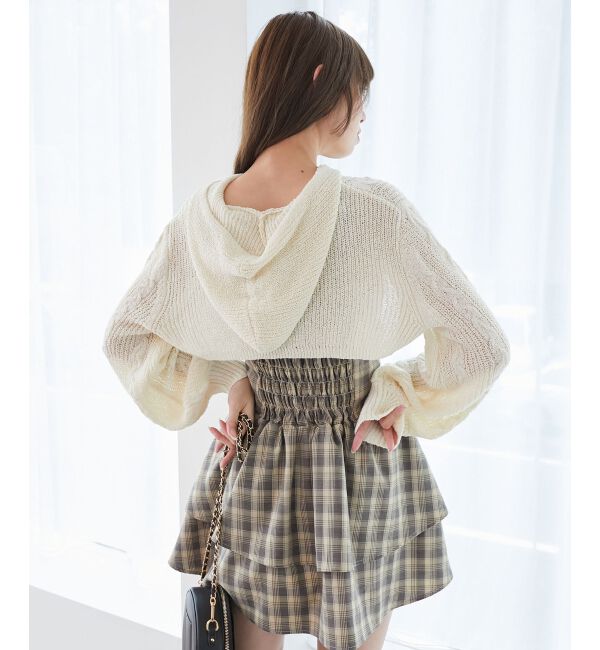  「フードボレロ&times;ミニキャミワンピセット」|ワンピース|