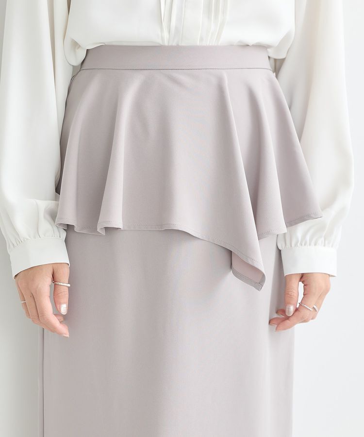 earth music&ecology「ペプラムスカート」|タイト|